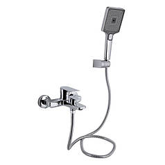 Змішувач для ванни Qtap Aries (з душовим гарнітуром) QTARI259CRM45559 Chrome