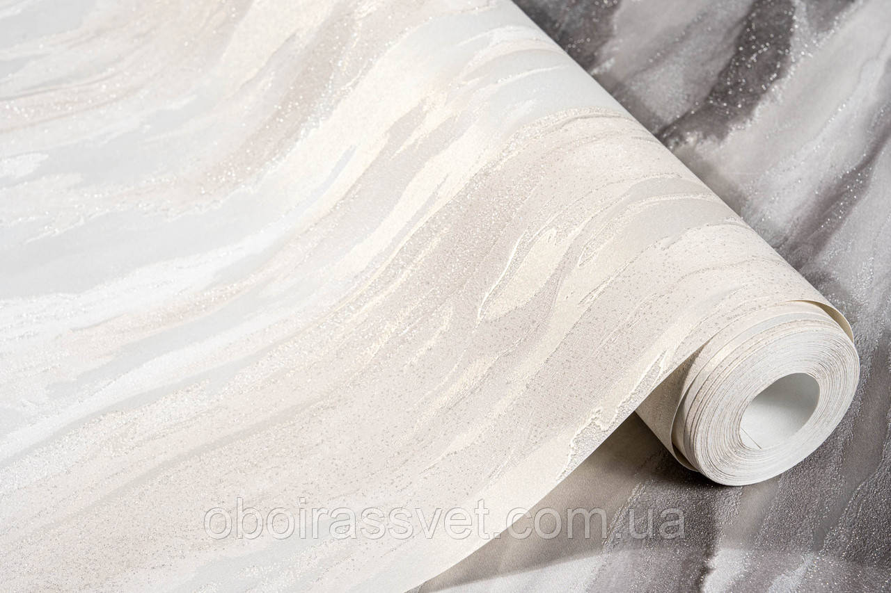 Шпалери 2383-02 ширина 1.06 м=5 смуг по 3 м кожна, полегшений вініл гарячого тиснення на флізеліні