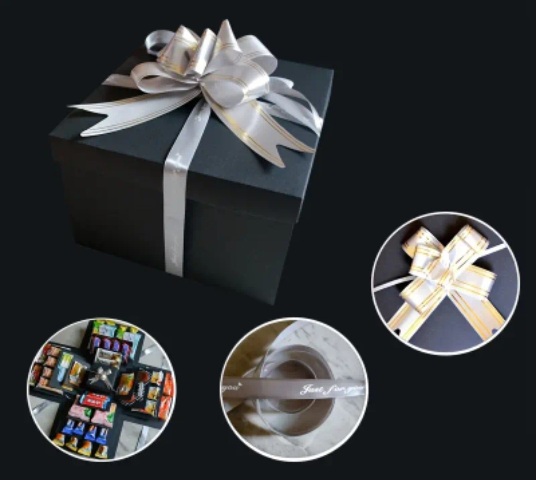 Подарункова коробка сюрприз для подарунків розкладачка набір 4 шт (без наповнення)  4 кольори, фото 1