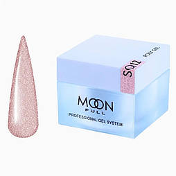 Полігель Moon Full Poly Gel SQ12 без HEMA і TPO срібна іскра, 30 мл