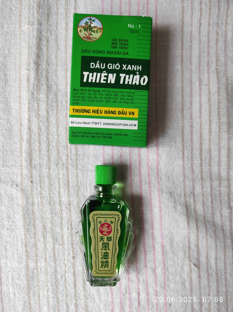 Лікувальна олія Тхіен Тао Thien Thao Truong Son Dau gio xanh 12 мл (В'єтнам) - фото покупців 5