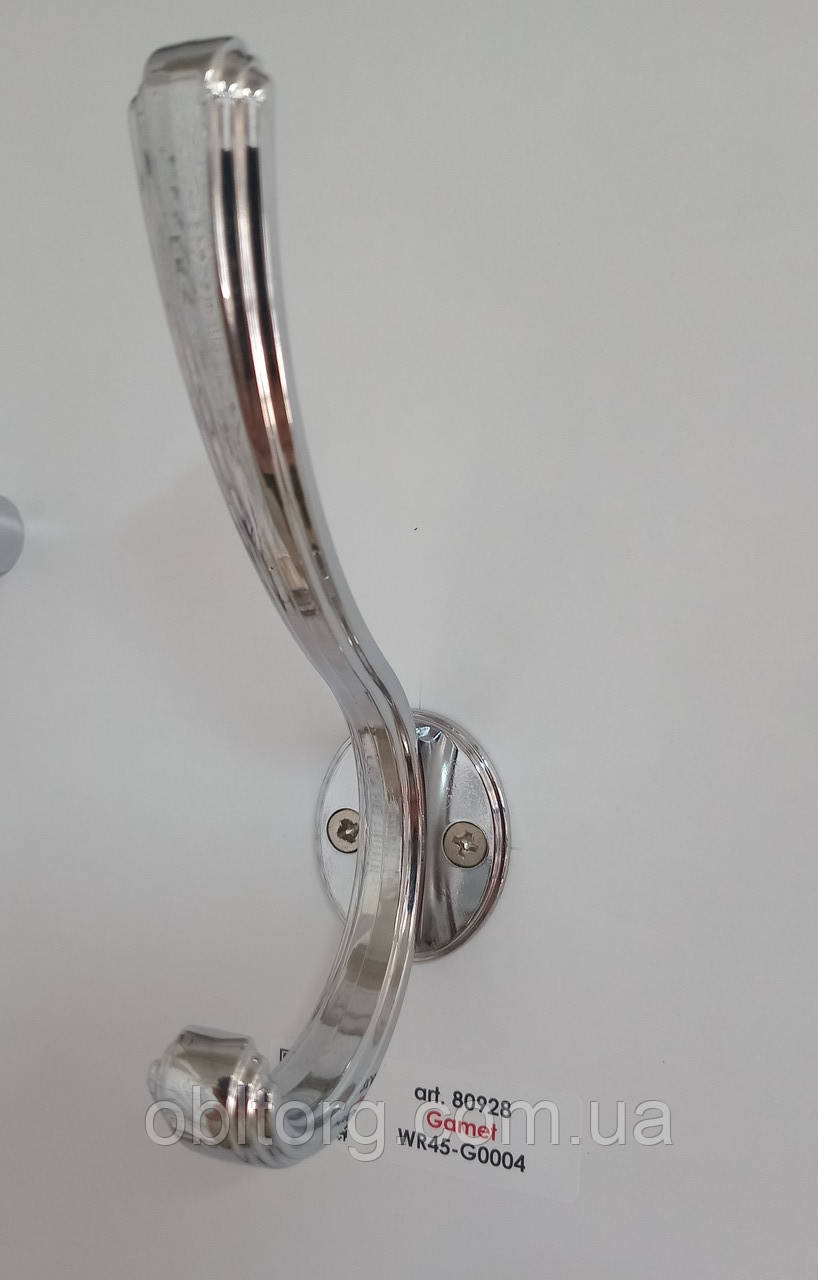 Гачок меблевий GAMET WR45 хром, фото 1