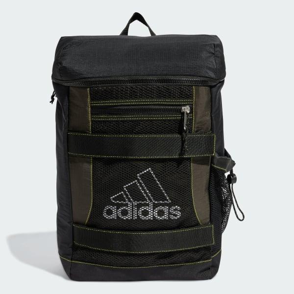 Рюкзак Adidas Performance чорний з оливковими вставками, фото 1