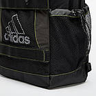 Рюкзак Adidas Performance чорний з оливковими вставками, фото 3