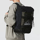Рюкзак Adidas Performance чорний з оливковими вставками, фото 5