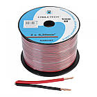 Кабель акустичний Cabletech 2x0.2 мм² CCA 100 м червоно-чорний (KAB0387)