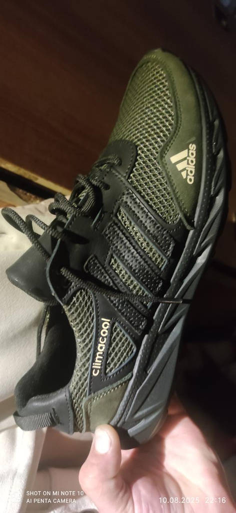 Кросівки чоловічі Adidas Climacool Olive шкіра-сітка - фото покупців 3