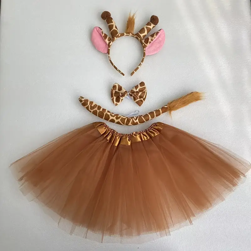Карнавальний костюм для дівчинки Жирафик. Костюм на ранок дитячий, фото 1