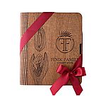 Набір горіхів і сухофуктів книга дерев'яна маленька, фото 3