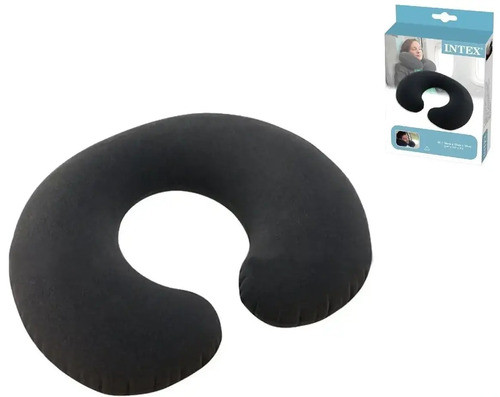 Подушка-підголівник надувна для подорожей Intex (68675) розміром, фото 1