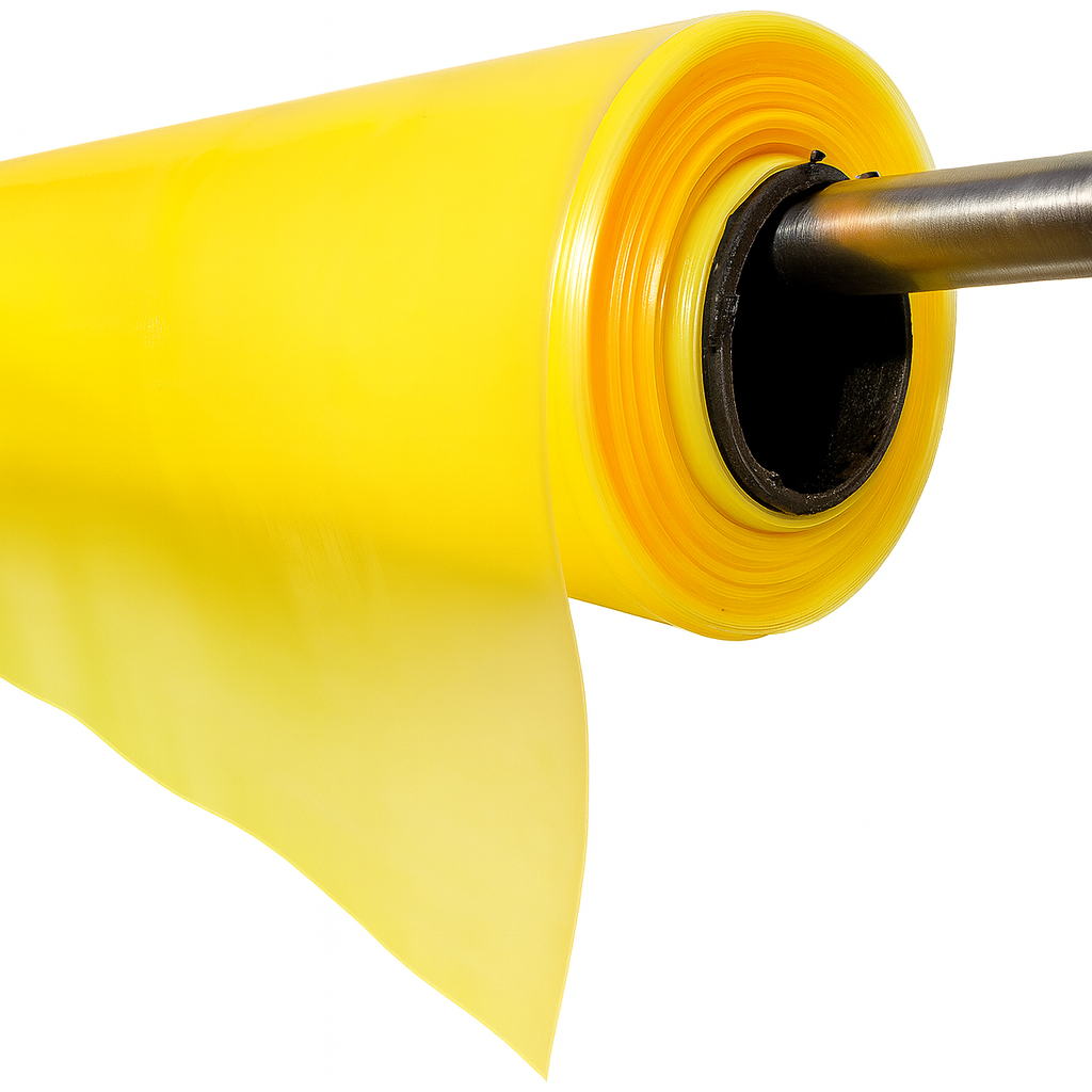Плівка для парників 120 мкм, 3м ширина, уф-стабілізація 12 місяців, (жовта). Для парників і теплиць., фото 1