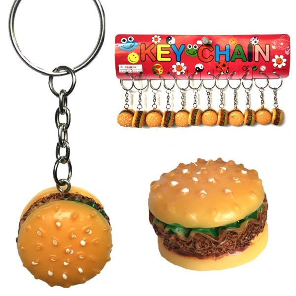 Подарунковий брелок Бургер для дітей набір 12 шт., фото 1
