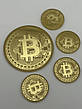 Топпер Bitcoin, декоративні монети з акрилу золоті, 2мм, набір 8см+4см із кріпленням, фото 8