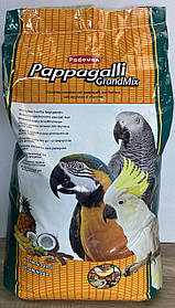 Корм ​​для великих папуг корм Padovan GrandMix Pappagalli, 12.5кг