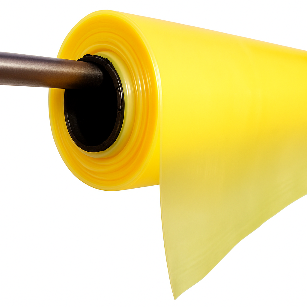 Теплична плівка на метрж 120 мкм, 6м ширину, уф-стабілізація 12 місяців,(жовта).