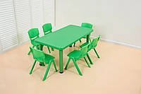 Дитячий столик з стільцями Terrio Салатовий