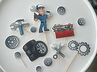 Декор на торт для автомеханіка
