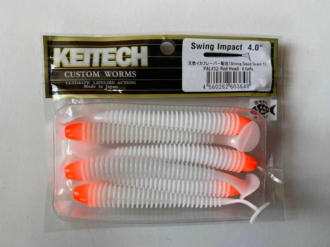 Силікон Columbia Swing Impact 4.0" дюйми 6шт уп PAL#32: Red Head