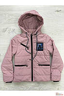 Рожева демісезонна куртка для дівчинки