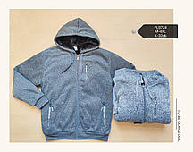 Батник чоловічий худі теплий трикотаж на хутрі розмір норма M-4XL (48-56) (від 6 шт.)