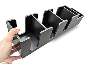 Барний органайзер Кришечки ПЛЮС 47х11х12 см, (МДФ) лінія BLACK, фото 3