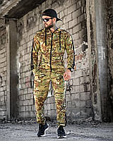 Тактичний спортивний костюм Army мультикам двонитка Спортивний костюм чоловічий камуфляжний мілітрарі