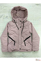 Демісезонна куртка з капюшоном для дівчинки підлітка