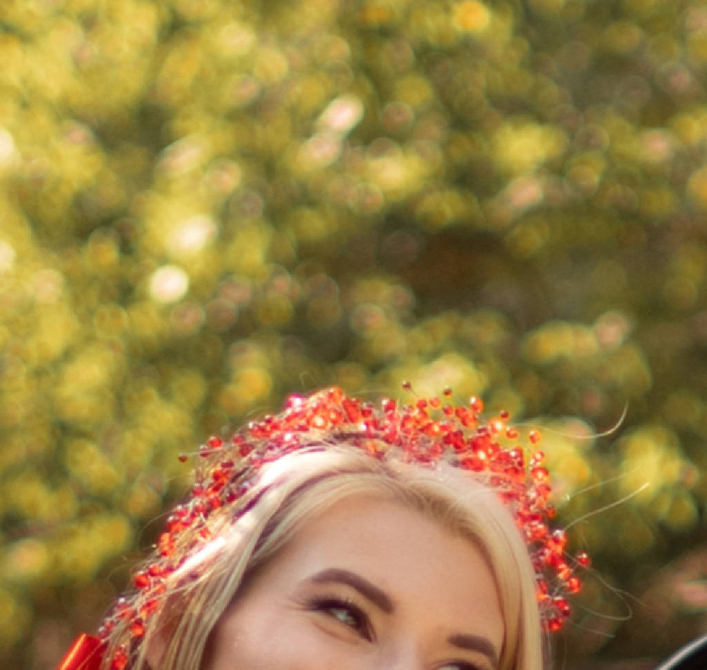 Вінок Корона червона кришталева Тіара червона Діадема кришталева гілка ручна робота - фото покупців 1