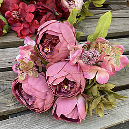 Штучна півонія Букет композиція півонія 40 см