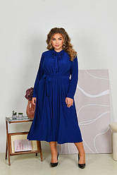 Ошатне плаття трикотаж масло у великому розмірі колір електрик