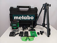 Новинка 2025! Metabo 4D лазерний рівень. 2 АКБ. Штатив 1 м. Кейс. 16 ліній. Лазерний рівень
