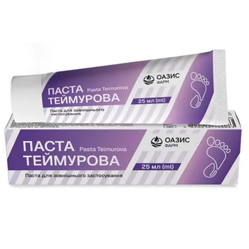 Паста Теймурова антисептична 25 мл Оазис Фарм