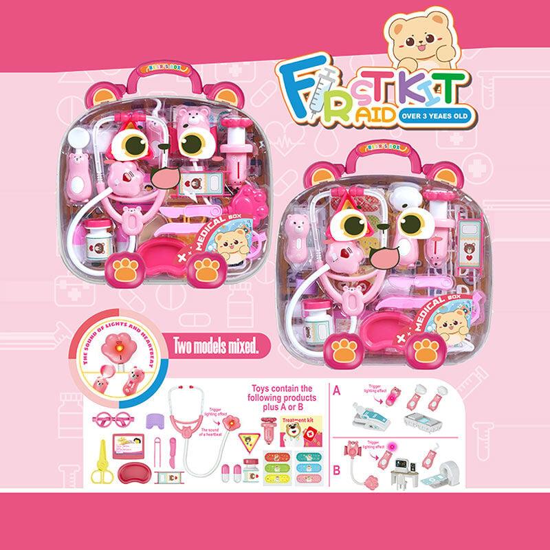 Набір лікаря 527 F1 (24/2) стетоскоп, звук серцебиття, підсвічування, інструменти для огляду, термометр,