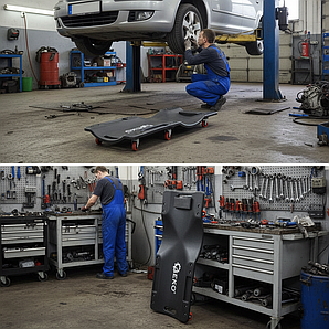 Лежак підкатний для авторемонта Geko G02095