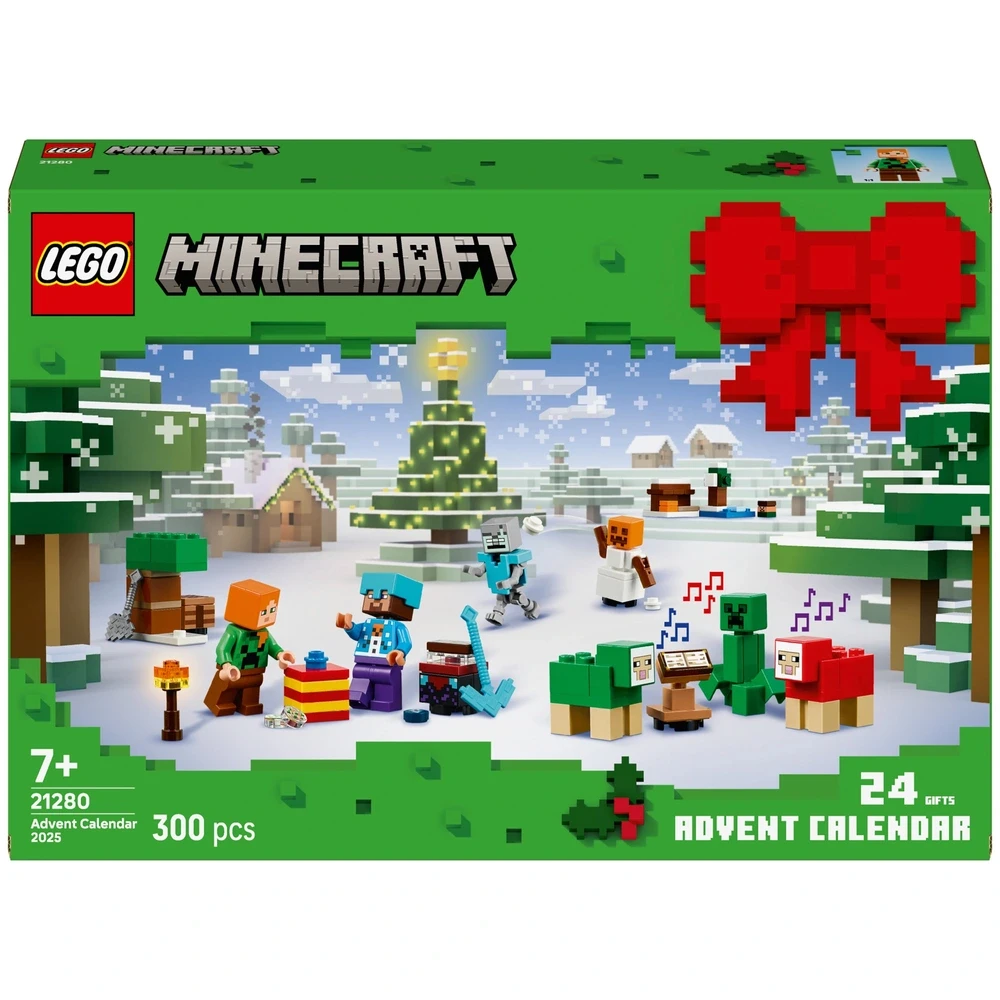 Новорічний адвент-календар 2025 Конструктор LEGO Advent Minecraft, фото 1