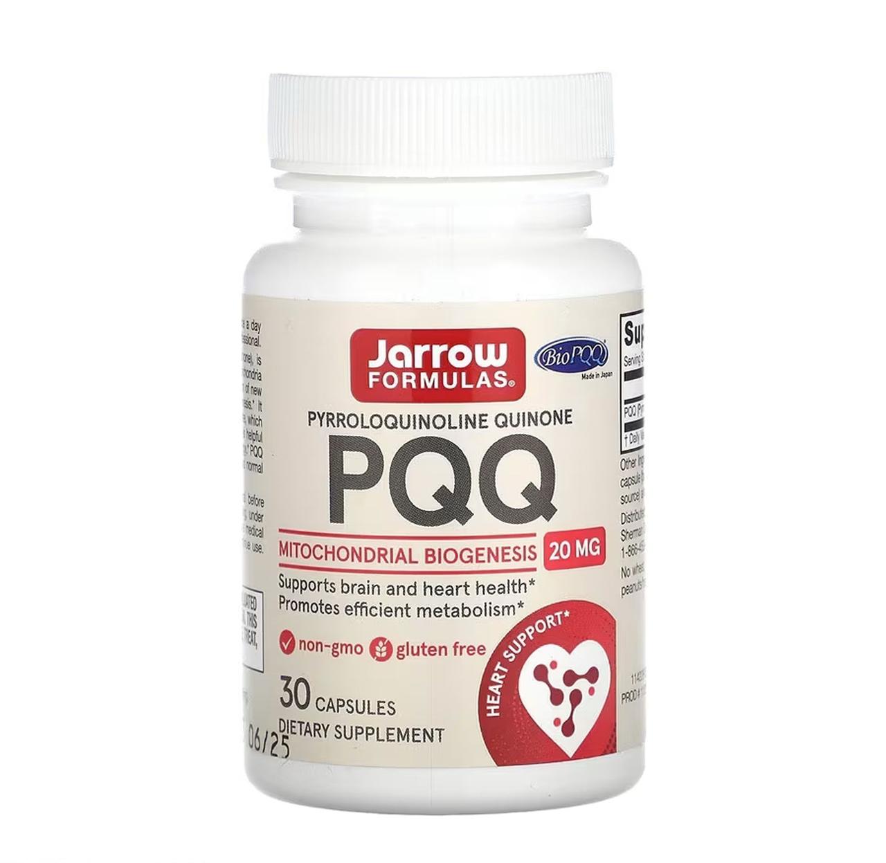 Пірролохінолінхінон Jarrow Formulas PQQ, 20 мг, 30 капсул, фото 1