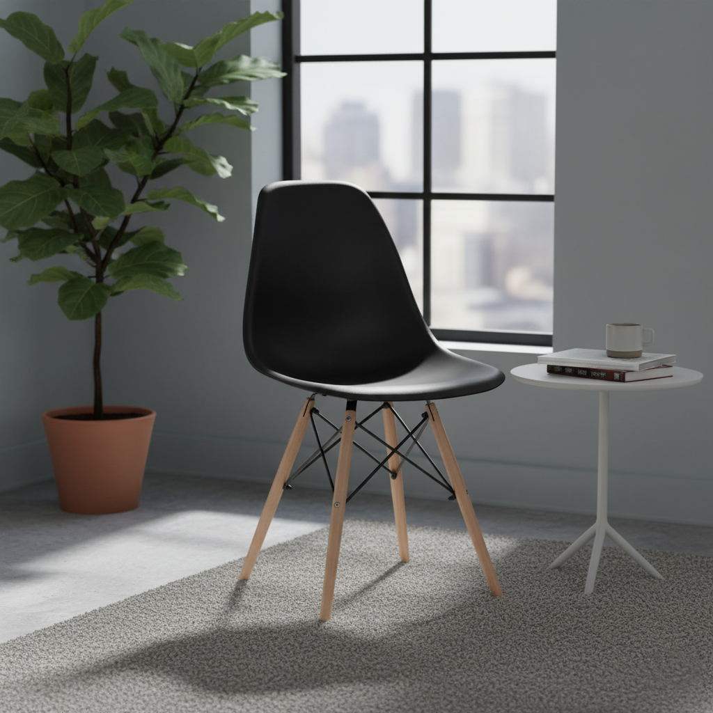 Кухонний стілець MUF-ART 53×46×83 см Black, фото 1