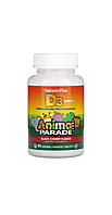 Витамин D3 для детей nature's Plus, Animal Parade "Vitamin D3" вкус черешни, 500 МЕ (90 жевательных таблеток)
