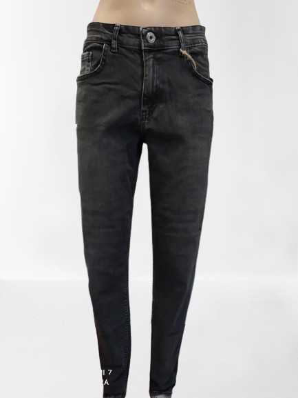 Джинси Woox жіночі МОМ вільні стрейч 32 сірі, фото 1