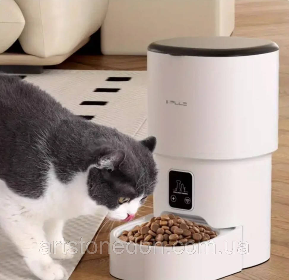 Автоматична годівниця для котів і собак з Wi-Fi керуванням, фото 1
