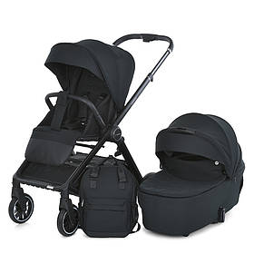 Коляска дитяча універсальна 2в1 ME 1126 GENESIS Jet Black