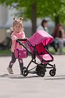 Коляска для кукол 2 в 1 Carrello Maestro 9651B Pink Розовый