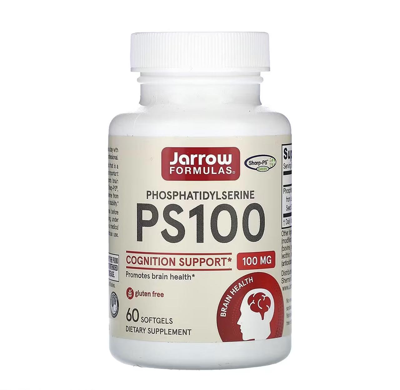 Фосфатидилсерин Jarrow Formulas PS-100, 100 мг, 60 капсул, фото 1