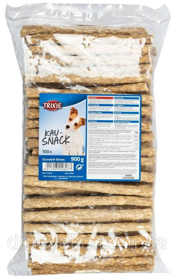 Ласощі для собак Палички натуральні жувальні Trixie, 12 см (100 шт, 900 г), фото 1