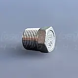 Заглушка різьбова шестигранна нержавіюча DN10 (3/8") зовнішня різьба BSPP, н/ж сталь AISI304, Class 150, фото 10