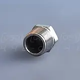 Заглушка різьбова шестигранна нержавіюча DN10 (3/8") зовнішня різьба BSPP, н/ж сталь AISI304, Class 150, фото 7