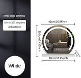 Світлодіодне дзеркало з підсвіткою та трьома режимами яскравості, фото 3