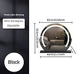 Світлодіодне дзеркало з підсвіткою та трьома режимами яскравості, фото 5