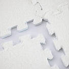 1шт Килимок пазл з ворсом, 30х30см, Білий / М'який килим пазл на підлогу / Дитячий килимок пазли / Плюшевий килим, фото 4