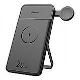 Бездротова магнітна зарядка для айфона та годинника Proove Power Stand 2 в 1 зарядна станція з акумулятором 20W 10000mAh, фото 2